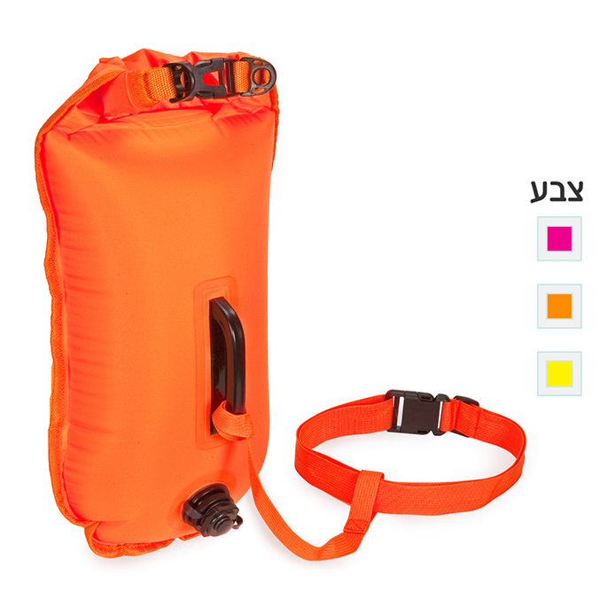 תיק מצוף מתנפח ממותג לאחסון יבש – צבעים זוהרים ובולם מים