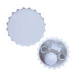 פותחן בקבוקים ממותג בצורת פקק בירה עם מגנט – מוצר פרסום שימושי לעסקים ואירועים