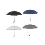 מטרייה ממותגת 23 אינץ' עם פתיחה אוטומטית וידית מעוגלת – הדפסת לוגו בשיטת DTF | תג-לי