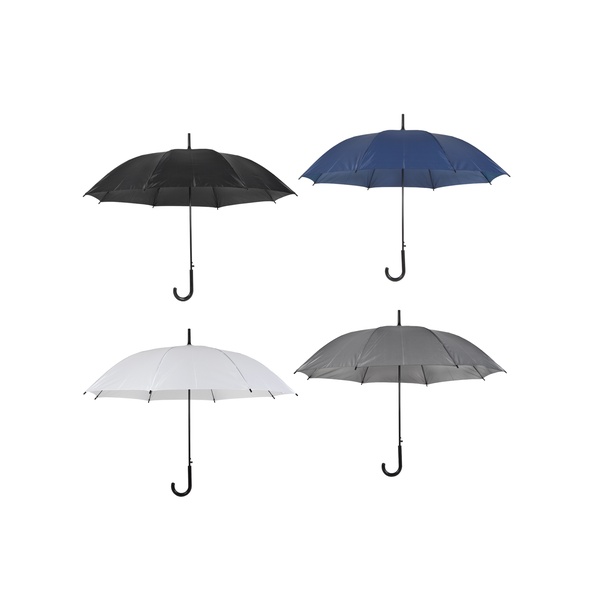 מטרייה ממותגת 23 אינץ' עם פתיחה אוטומטית וידית מעוגלת – הדפסת לוגו בשיטת DTF | תג-לי