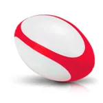 כדור רוגבי לחיץ ממותג עשוי PU בגודל 6×10 ס״מ עם הדפסת לוגו בהתאמה אישית