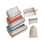 סט ארגוניות למזוודה – 6 חלקים – מתאים למיתוג ולמתנות עסקיות בנסיעות וכנסים