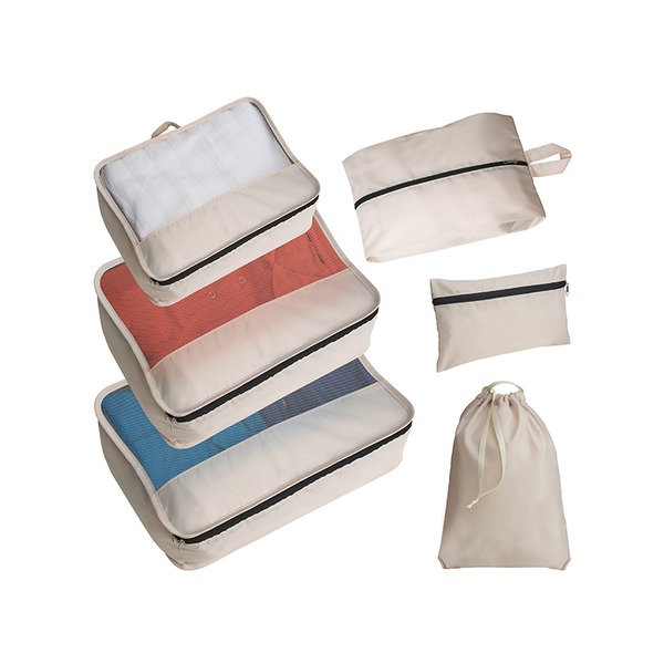 סט ארגוניות למזוודה – 6 חלקים – מתאים למיתוג ולמתנות עסקיות בנסיעות וכנסים