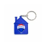 מחזיק מפתחות בית עם סרט מדידה 2 מטר ממותג RE/MAX – מתנה לכנס נדל״ן