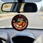 עץ ריח לרכב ממותג למסעדות טייק אווי עם לוגו העסק