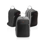 תיק גב אלגנטי ממותג למחשב עם USB במבחר צבעים