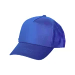 כובע מצחייה 5 פאנל בצבע כחול רויאל בוהק